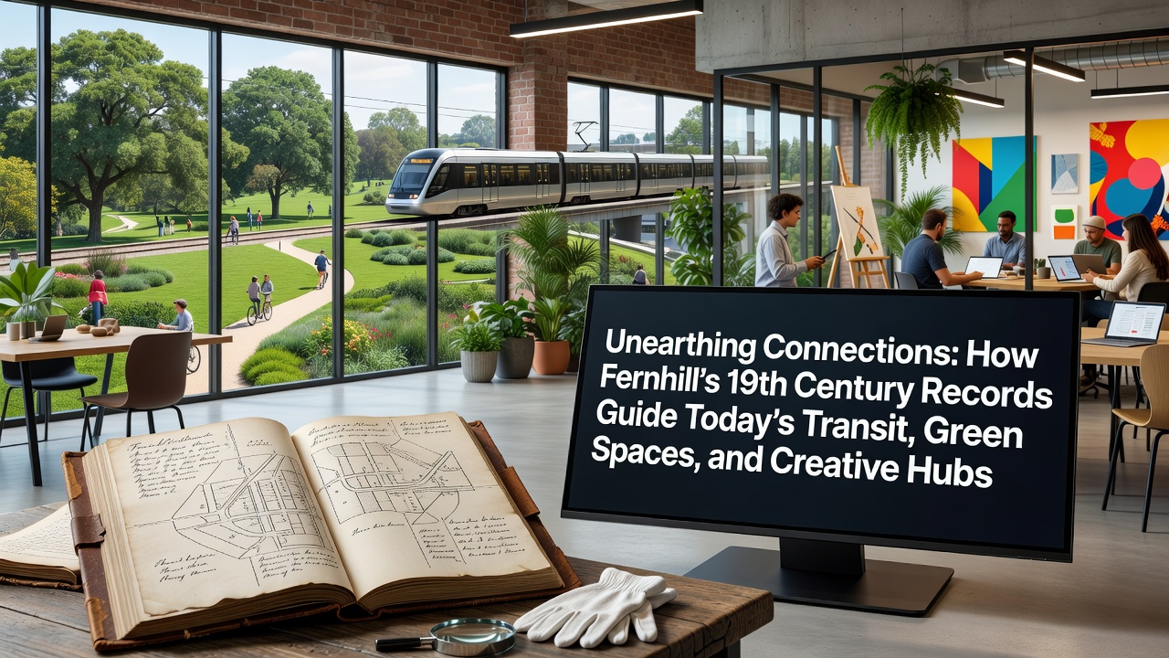 Unearthing Connections: How Fernhill's 19th Century Records Guide Today's Transit, Green Spaces, and Creative Hubs